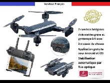 Drone Quadricoptère pliable Connecté Caméras Hd GH-55.FPV Noël Jouet Enfants Fr
