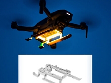 Train d'atterrissage LED+câble de charge Vol de nuit pour drone DJI Mavic MINI 2