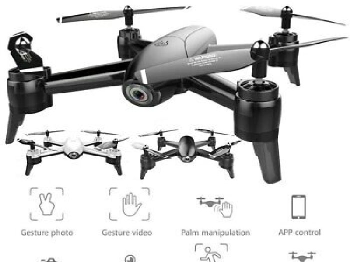 Drones RC Caméra HD 4K WiFi FPV Quadrirotor Flux Optique Maintien d'Altitude