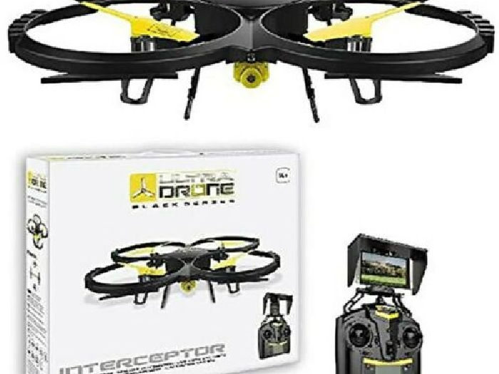 Drone Quadricoptere Caméra 720p + Micro SD 4go - INTERCEPTOR