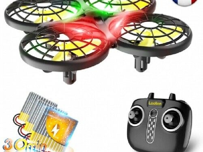 Loolinn | Drone pour Enfant Cadeau - Mini Drone Télécommandé avec Technologie An