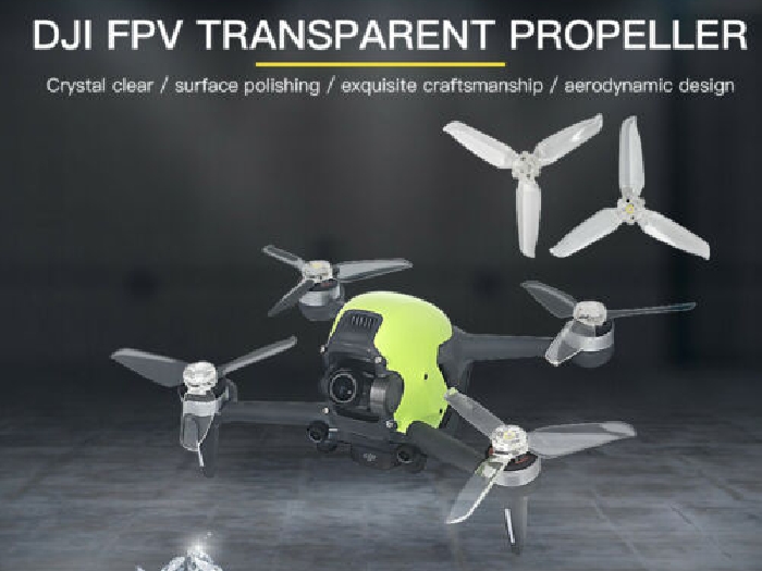 Hélices transparentes trois pales pour hélices transparentes pour drone DJI FPV