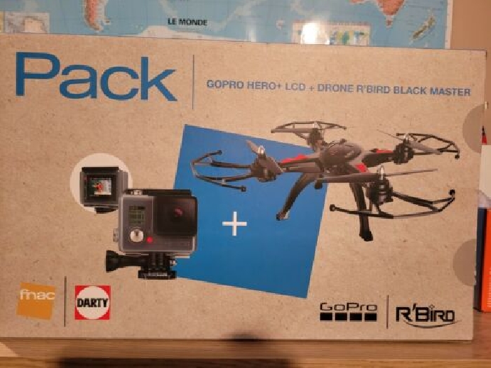 Pack Drone R?Bird Black Master DMS240 + Gopro Hero+ + LCD d'occasion