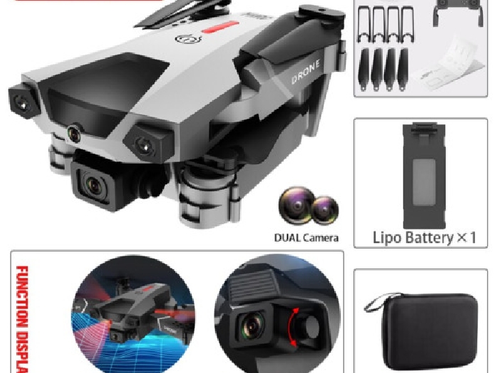 Drone 4K Double caméra Détection d?obstacle Retour automatique FPV 1 batterie
