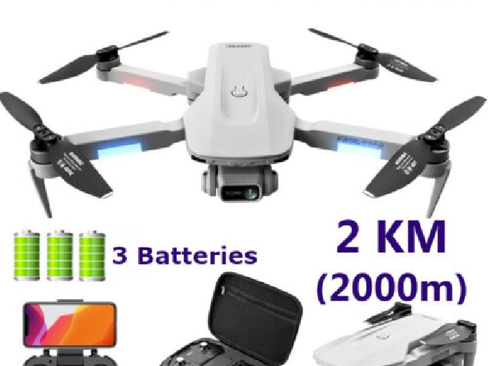 Nouveau Drone GPS Pro WIFI FPV 5G GYRO Double caméra 4K -Vol=75min -Distance 2km