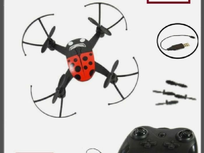 Mini Drone Rouge/Noir Windowbox Usb  Quadcopter Avec Manette De Commande