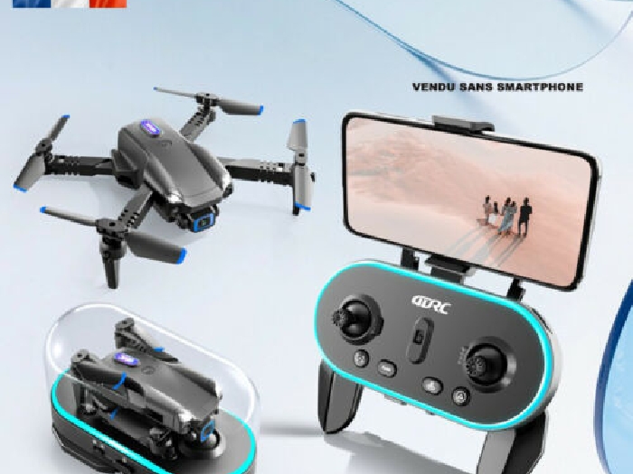 V20 Drone 4K HD FPV Double Caméra Quadricoptère 100M WiFi Coffret Cadeau