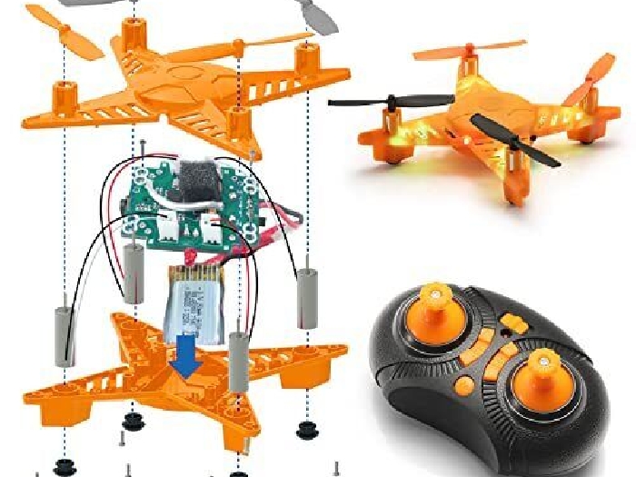 SainSmart Jr. RC Mini Drone pour Enfants, Télécommandé Quadcopter avec 2 Batteri