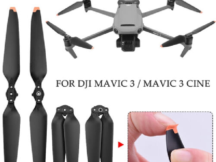 4PCS Quick Release 9453F Hélice Soft TUP Anti-Collision Pour DJI Mavic 3 Drone