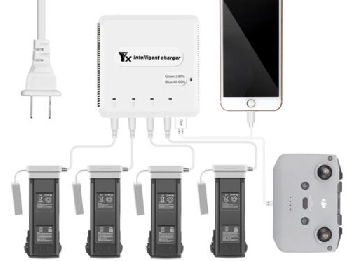 6-en-1 Batterie Chargeur Pour DJI Mavic 3 Drone USB Batteries Port De Charge Hub
