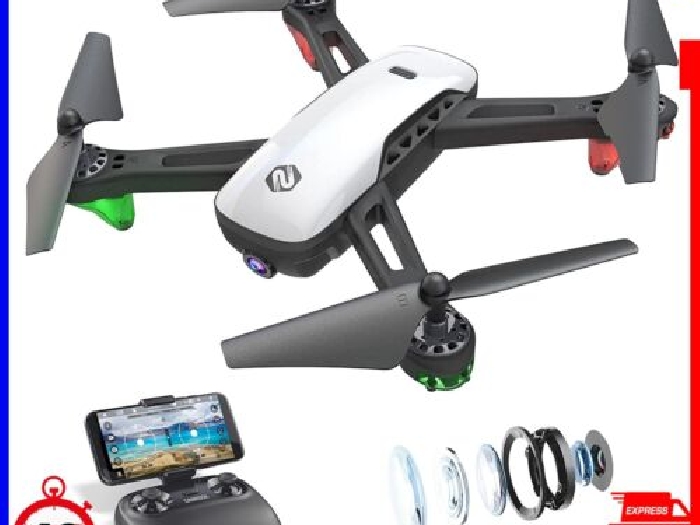 Drone Caméra HD 1080P Enfants Adultes WiFi Live Video Quadricoptères Détecteur