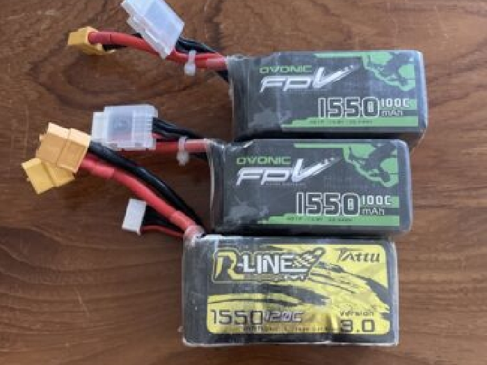 lot 3 batterie pour drone ovonic rline 