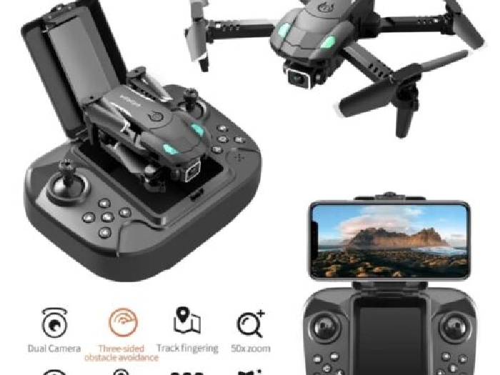 Drone pliable 998 avec caméra ultra HD avec télécommande et chargeur.
